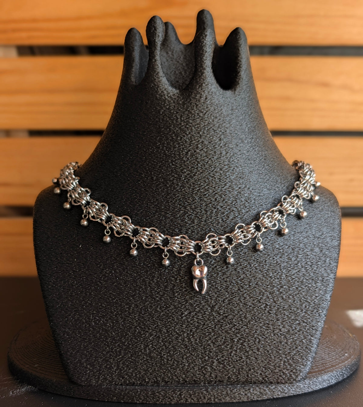 Tooth charms necklace