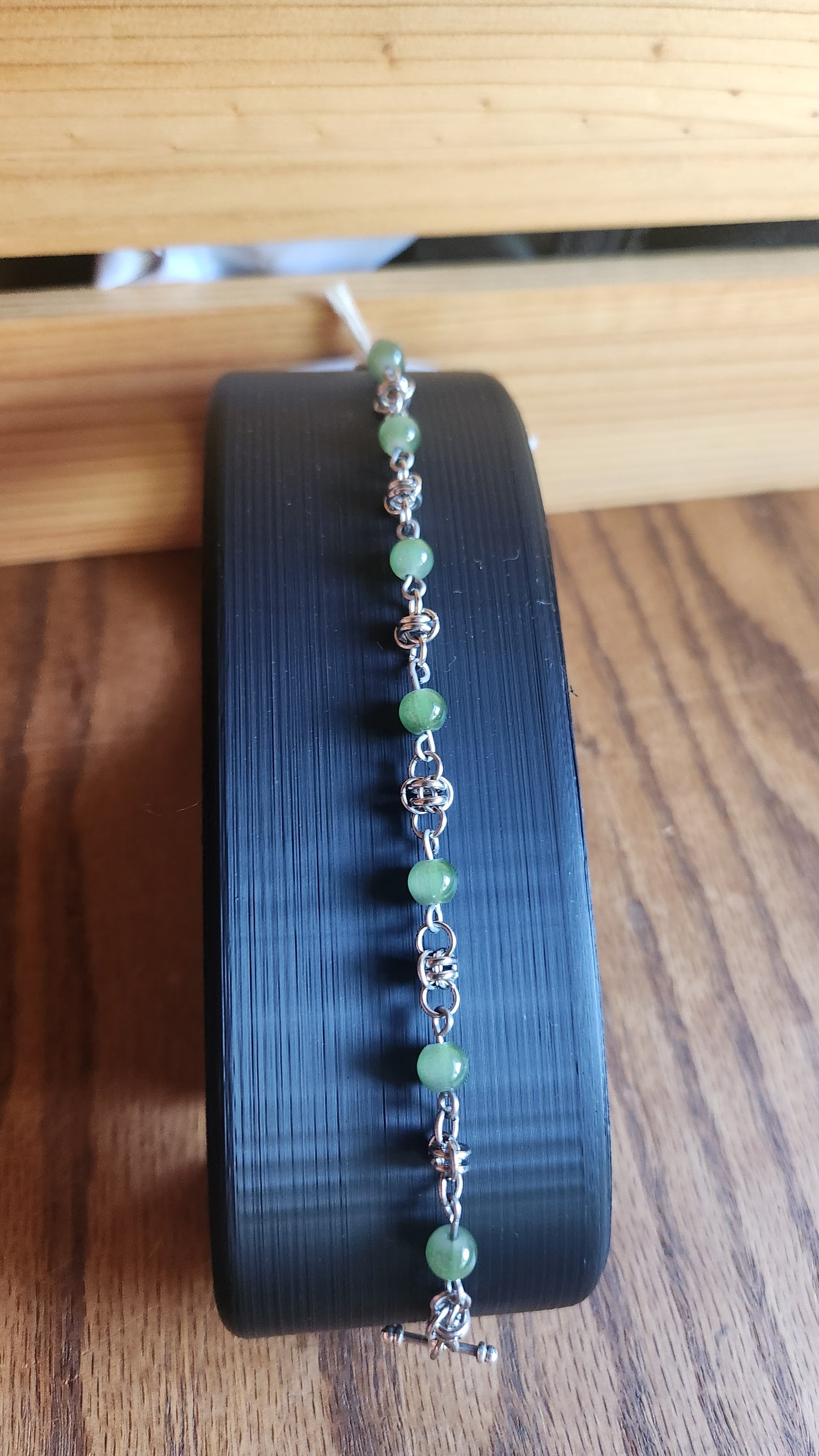 Bracelet Barrel and Beads (green)