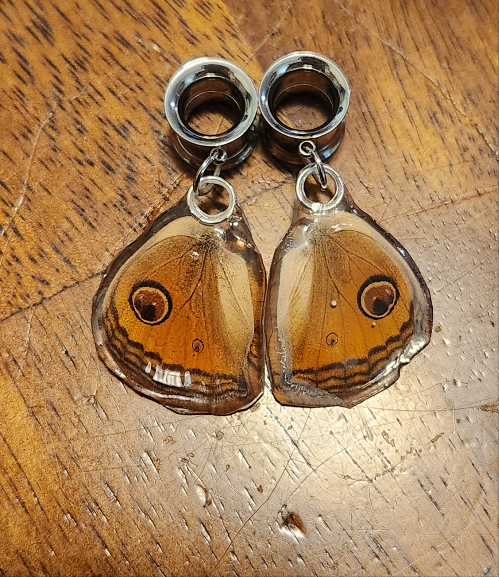 00g butterfly ear-wings