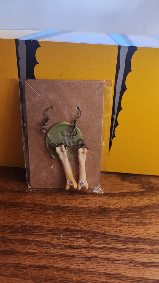 Bone earrings