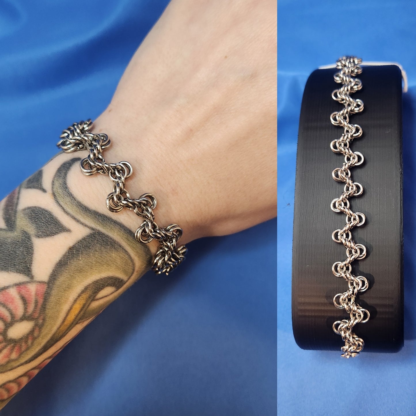 Bracelet staggered byzantine