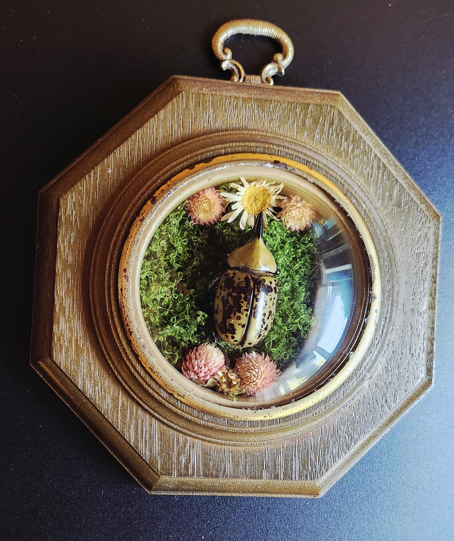 Vintage Bubble Glass Beetle