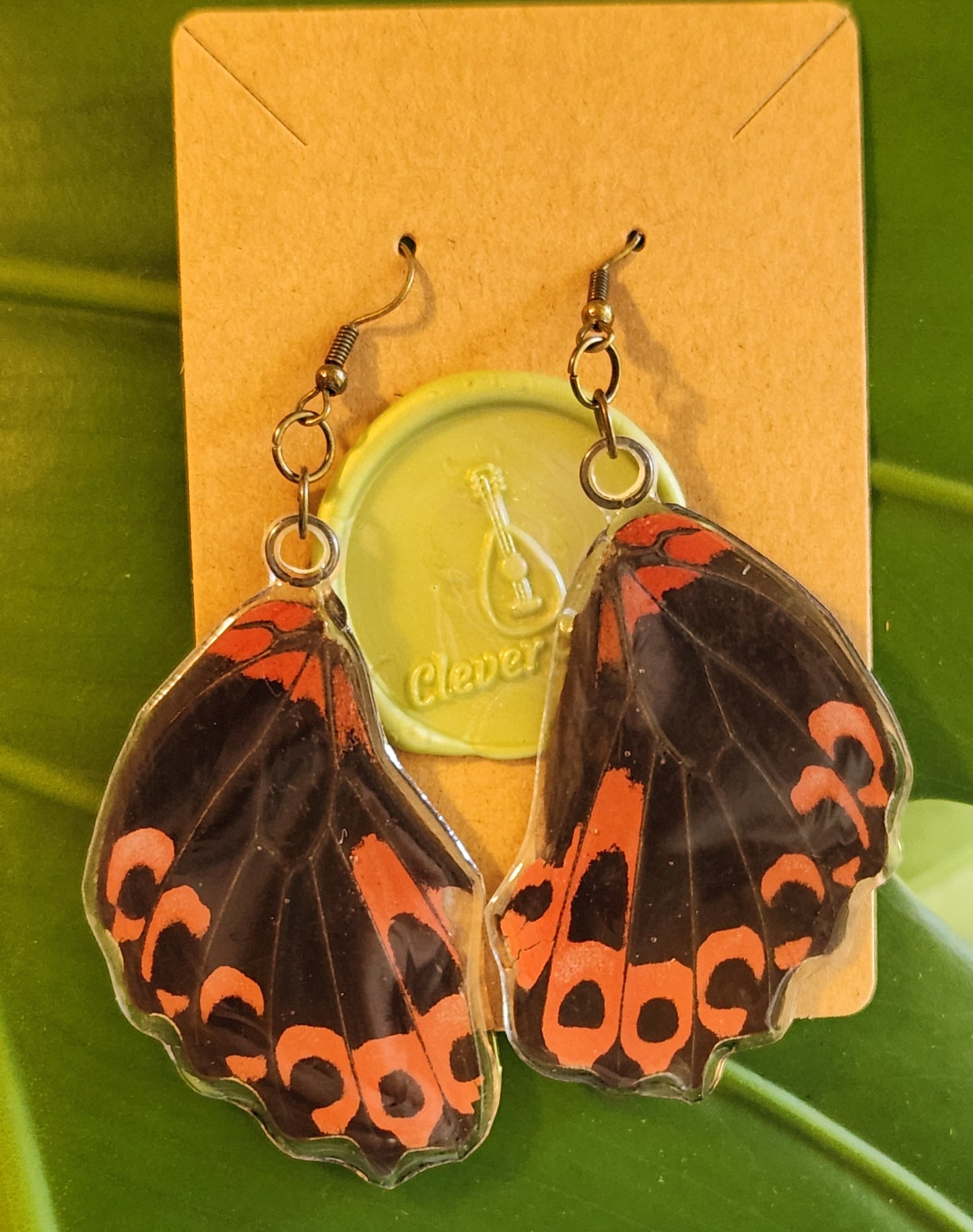 Brilliant red ear-wings
