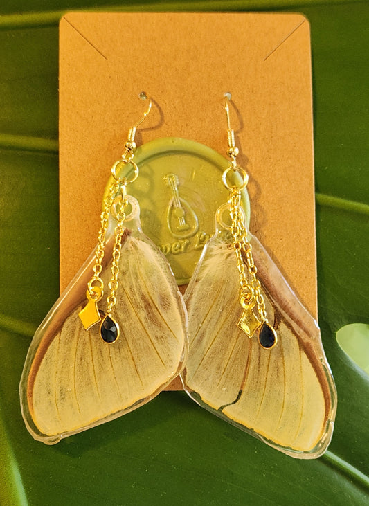 Luna Moth ear-wings