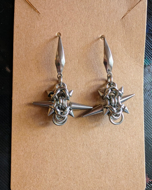 Spike hook earrings