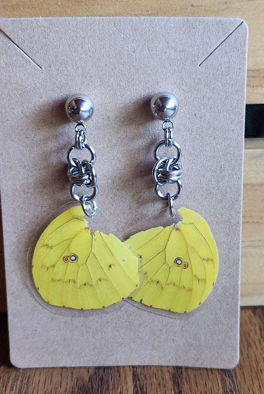 Chainmaille stud earrings