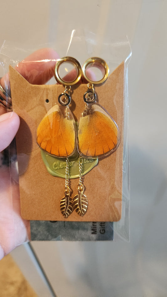 Orange ear-wings custom*