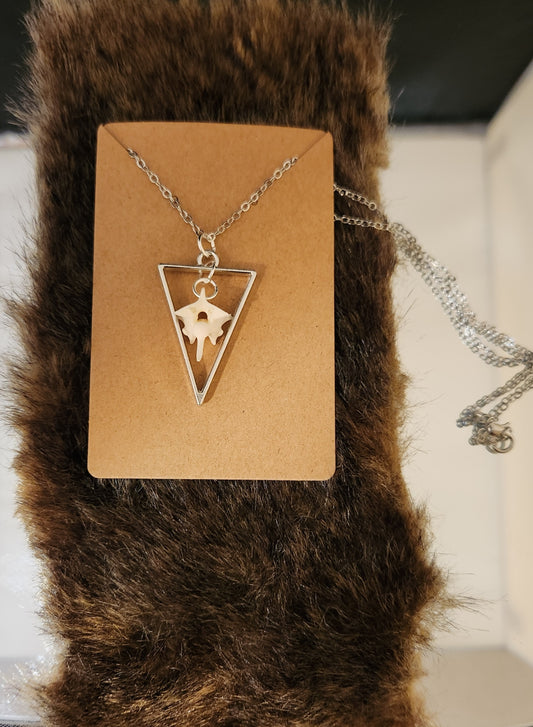 Suspended bone pendants